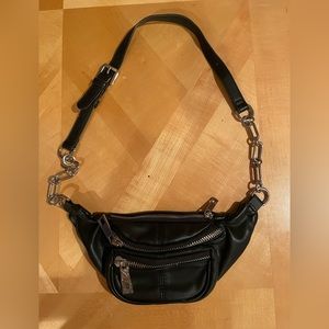 TopShop  black fanny pack.